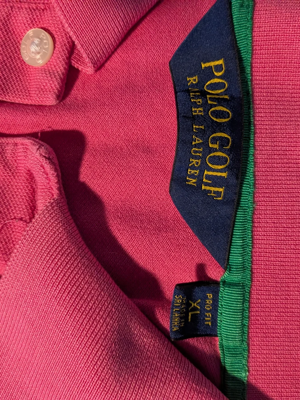 Ralph Lauren Hot Pink Polo with Green Pony Emblem